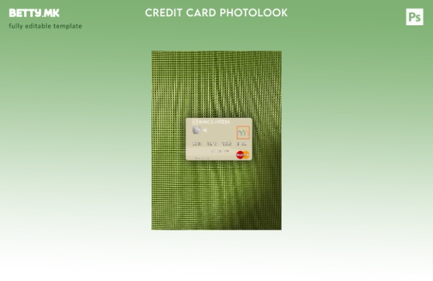 модерен стил Србија Банка Интеса а.д. Преден шаблон за фото изглед на Mastercard